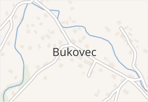 Bukovec v obci Bukovec - mapa části obce