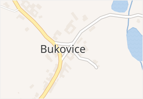 Bukovice v obci Bukovice - mapa části obce
