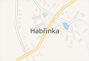 Habřinka v obci Bukovka - mapa části obce
