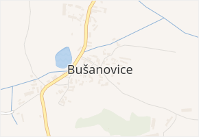 Bušanovice v obci Bušanovice - mapa části obce