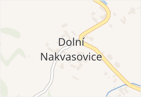 Dolní Nakvasovice v obci Bušanovice - mapa části obce