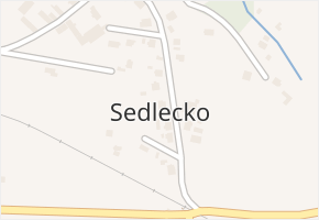 Sedlecko v obci Bušovice - mapa části obce