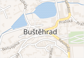 Buštěhrad v obci Buštěhrad - mapa části obce