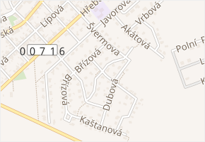 Habrová v obci Buštěhrad - mapa ulice