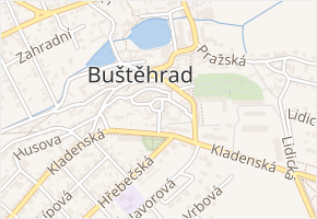 Hradní v obci Buštěhrad - mapa ulice