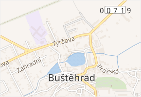 Nad rybníkem v obci Buštěhrad - mapa ulice