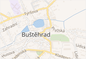 Palackého v obci Buštěhrad - mapa ulice