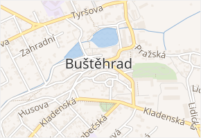 Podhradí v obci Buštěhrad - mapa ulice