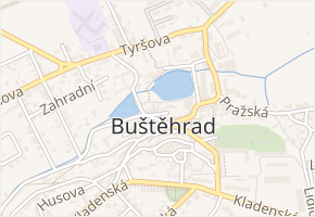 Průchodní v obci Buštěhrad - mapa ulice