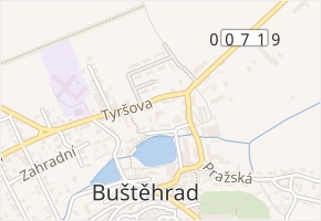 U Pivovaru v obci Buštěhrad - mapa ulice