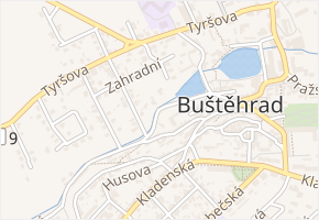 U Rybníka v obci Buštěhrad - mapa ulice