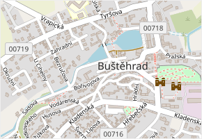 U Schodů v obci Buštěhrad - mapa ulice