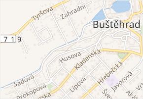 Vodárenská v obci Buštěhrad - mapa ulice