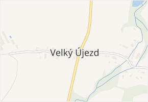 Velký Újezd v obci Býčkovice - mapa části obce
