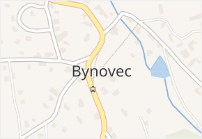 Bynovec v obci Bynovec - mapa části obce