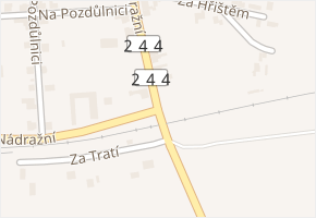 Nádražní v obci Byšice - mapa ulice
