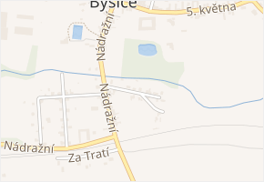 Za Hřištěm v obci Byšice - mapa ulice