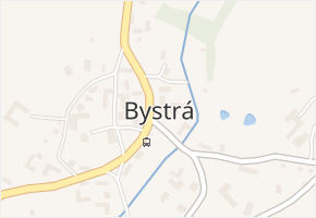 Bystrá v obci Bystrá - mapa části obce