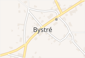 Bystré v obci Bystré - mapa části obce