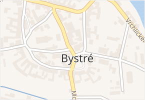 Bystré v obci Bystré - mapa části obce