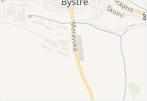 Moravská v obci Bystré - mapa ulice