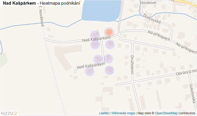 Mapa Nad Kašpárkem - Firmy v ulici.