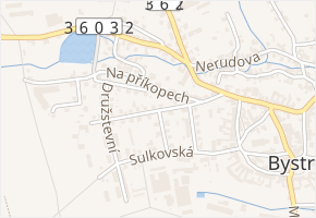 Sokolovská v obci Bystré - mapa ulice