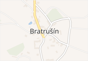 Bratrušín v obci Bystřice nad Pernštejnem - mapa části obce