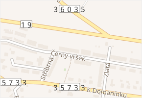Černý vršek v obci Bystřice nad Pernštejnem - mapa ulice