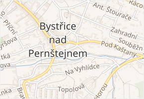Koželužská v obci Bystřice nad Pernštejnem - mapa ulice
