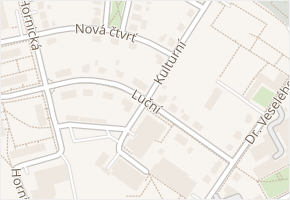 Luční v obci Bystřice nad Pernštejnem - mapa ulice