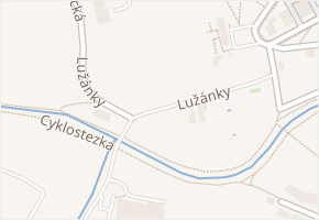 Lužánky v obci Bystřice nad Pernštejnem - mapa ulice
