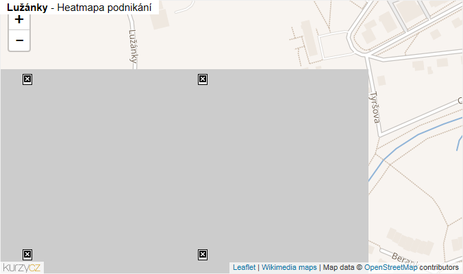 Mapa Lužánky - Firmy v ulici.