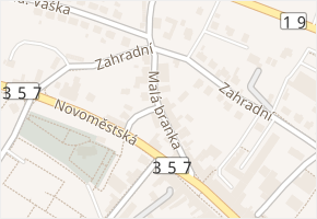 Malá branka v obci Bystřice nad Pernštejnem - mapa ulice