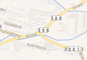 Vírská v obci Bystřice nad Pernštejnem - mapa ulice