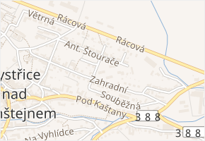 Voldán v obci Bystřice nad Pernštejnem - mapa ulice