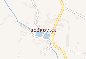 Božkovice v obci Bystřice - mapa části obce