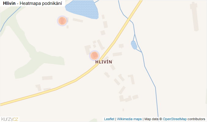 Mapa Hlivín - Firmy v části obce.