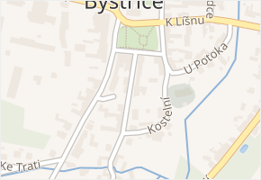 K Zájezdku v obci Bystřice - mapa ulice