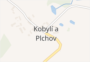 Kobylí a Plchov v obci Bystřice - mapa části obce