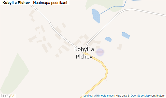 Mapa Kobylí a Plchov - Firmy v části obce.