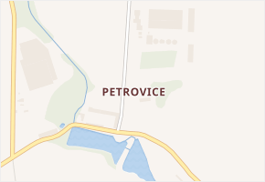 Petrovice v obci Bystřice - mapa části obce