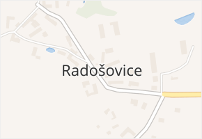 Radošovice v obci Bystřice - mapa části obce