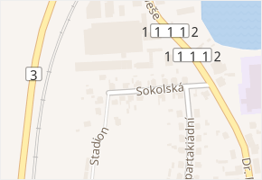 Sokolská v obci Bystřice - mapa ulice