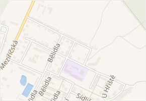 Družby v obci Bystřice pod Hostýnem - mapa ulice