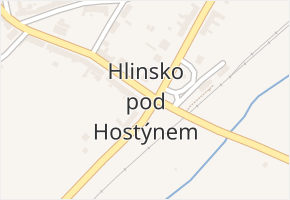 Hlinsko pod Hostýnem v obci Bystřice pod Hostýnem - mapa části obce