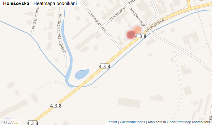 Mapa Holešovská - Firmy v ulici.