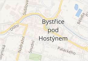 Masarykovo nám. v obci Bystřice pod Hostýnem - mapa ulice