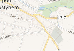 Na Zahrádkách v obci Bystřice pod Hostýnem - mapa ulice