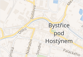 Obchodní v obci Bystřice pod Hostýnem - mapa ulice